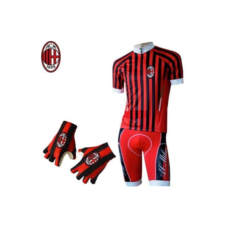 AC Milan cycling suit XL Black/red