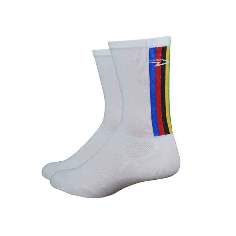 Calzini Defeet Levitor Lite, white-World Champ S