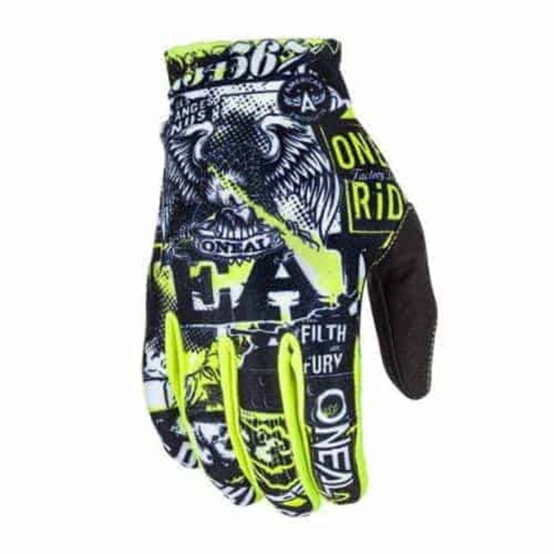 Gloves Oneal Matrix Youth Glove Attack Baby Black-Gallo-Fluo-Bianco XL