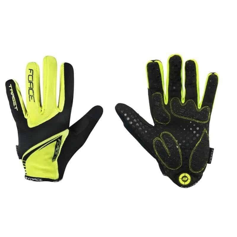 Target MTB Force Gloves S Black/Yellow Fluo