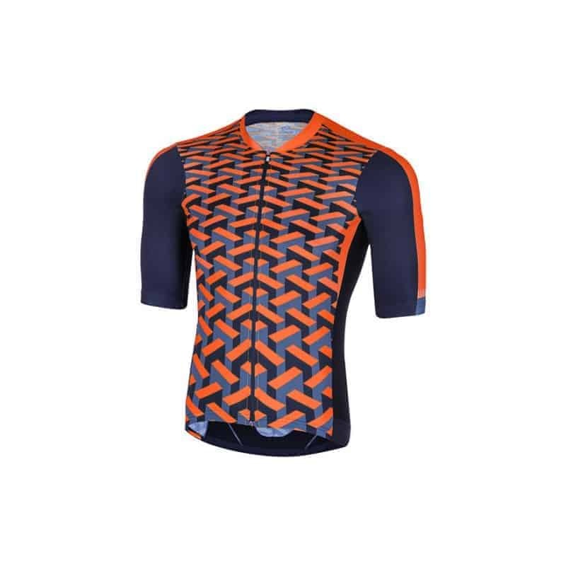 Zero RH+ Vertigo Jersey ECU0502 Cycling Shirt Orange-Blu color M