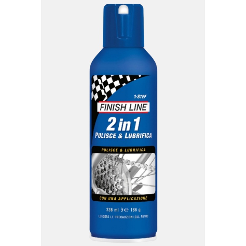 Aerosol 2 spray lubricant in 1 cleans and lubricates 236ml