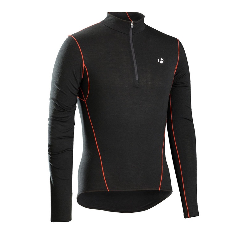 B3 1/4 Zip Long Sleeve Baselayer shirt B3 1/4 Black/ red S