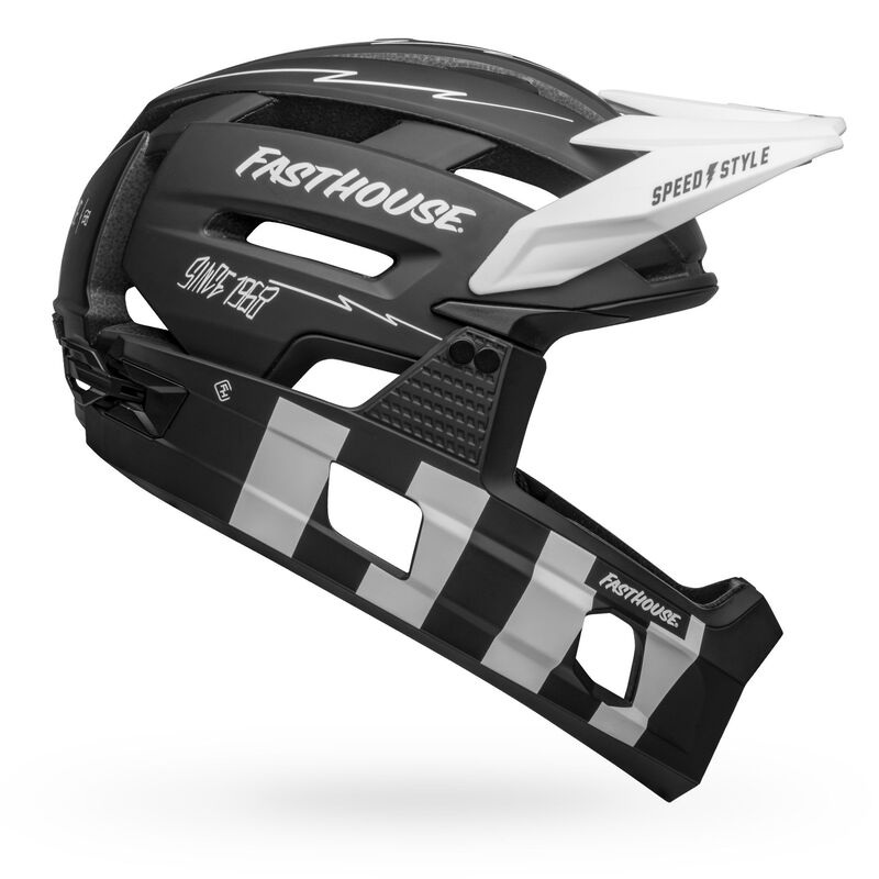 Bell Super Air R spherical FastHouse helmet – Mips Matte Black/White S