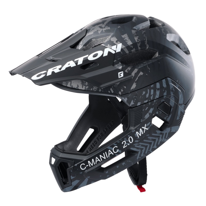 Craconi C-Maniac 2.0 MX helmet Black – opaque anthracite S-M
