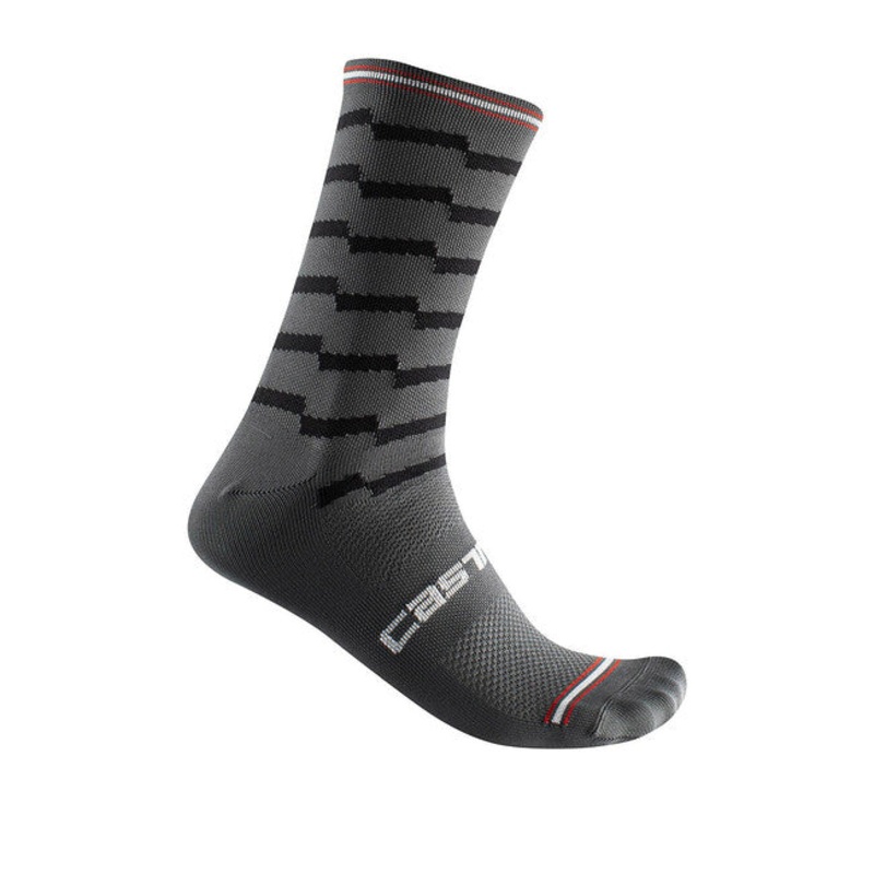 Castelli Unlimited Castelli Calzini 18 SOCK Dark Grey-Black XXL