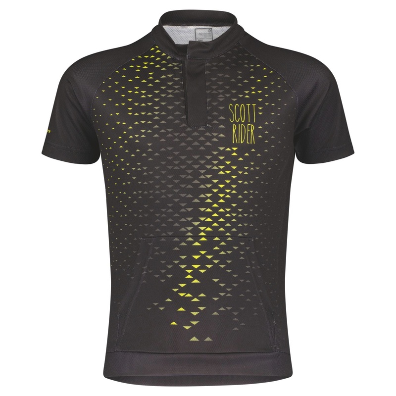 Junior shirt Scott RC Team Corte Sleeves Black/Yellow M