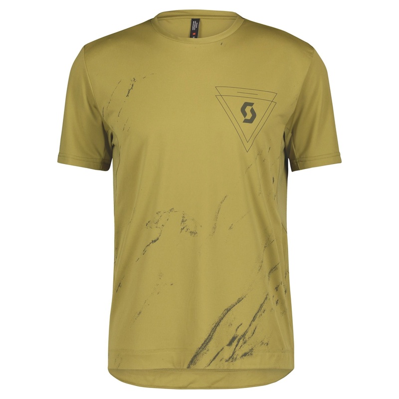 Men’s shirt Scott Trail flow pro short sleeves Mud Green/Dark Gray M