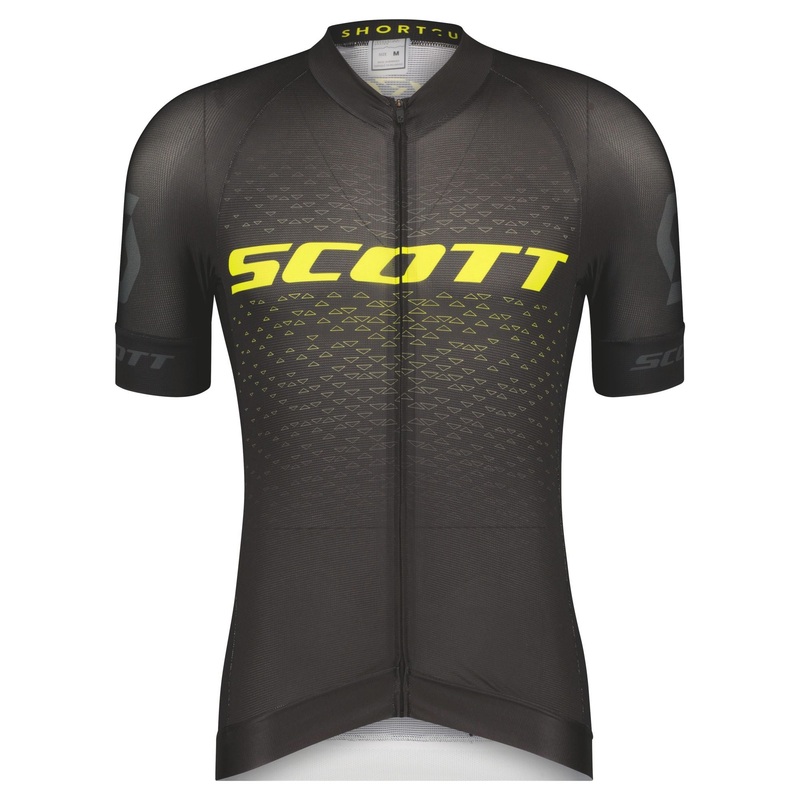 Short sleeve shirt Scott RC Pro Black/Sulphur Yellow M