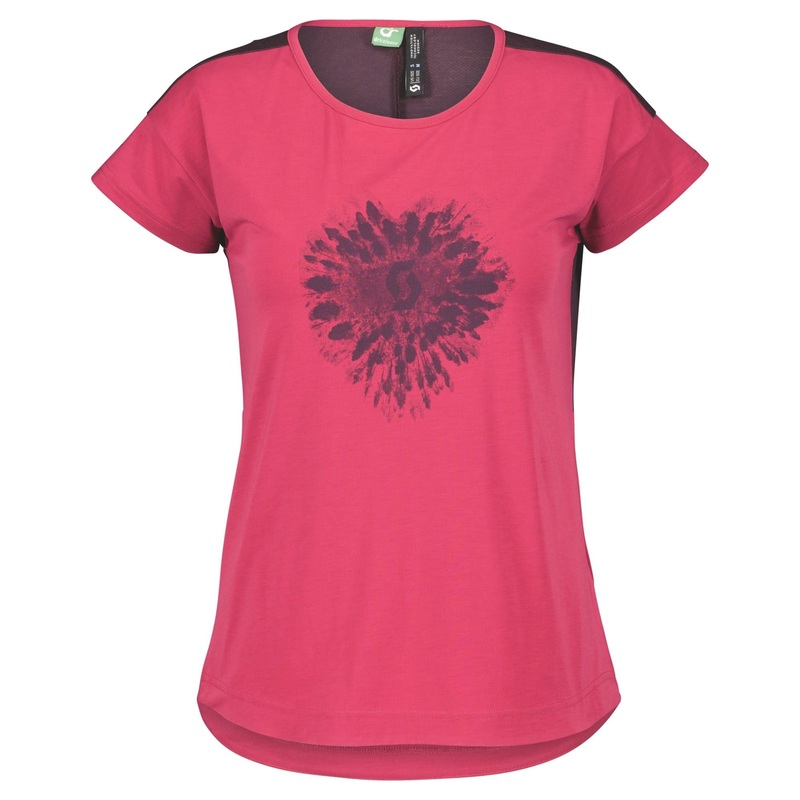 Women’s shirt Scott Trail flow dri short sleeves Carmine Pink/Dark Purple M