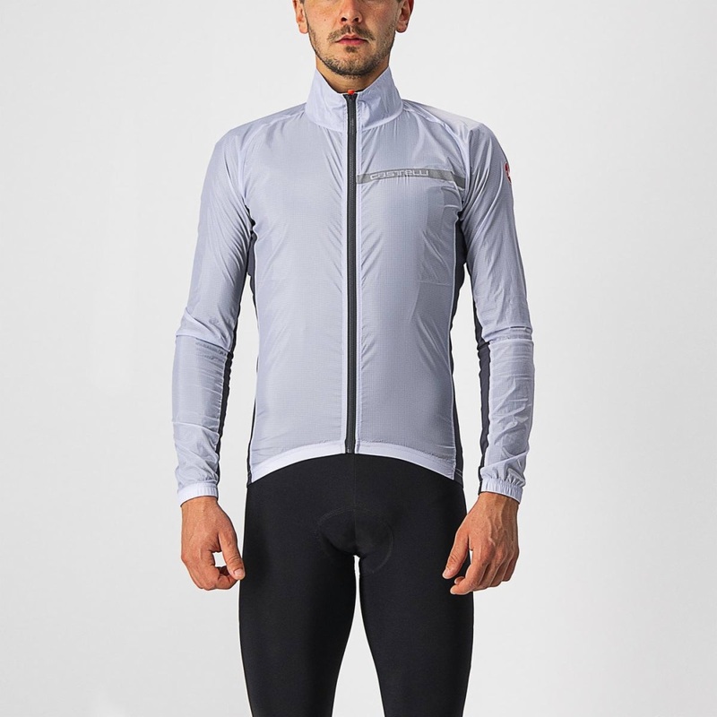 Castelli team jacket stretch 2023 Light gray M
