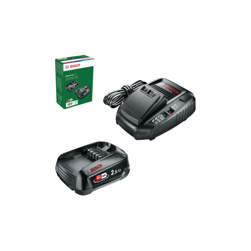 Bosch Starter Set 18 V (2.5 Ah + battery at 1830 HP)