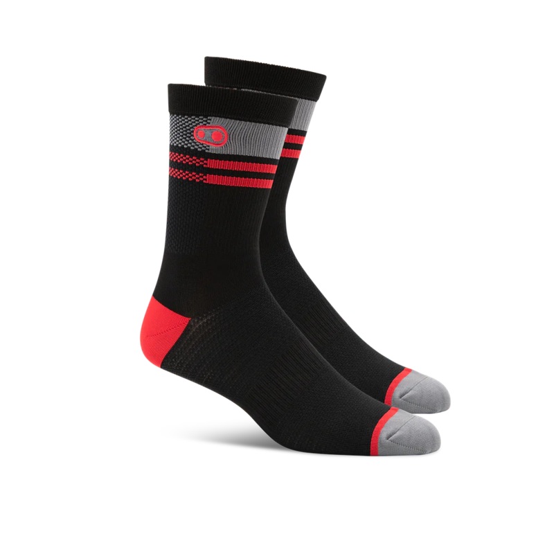 Crank Brothers Calzini Icon Mtb SOCK 39-41 Black/red
