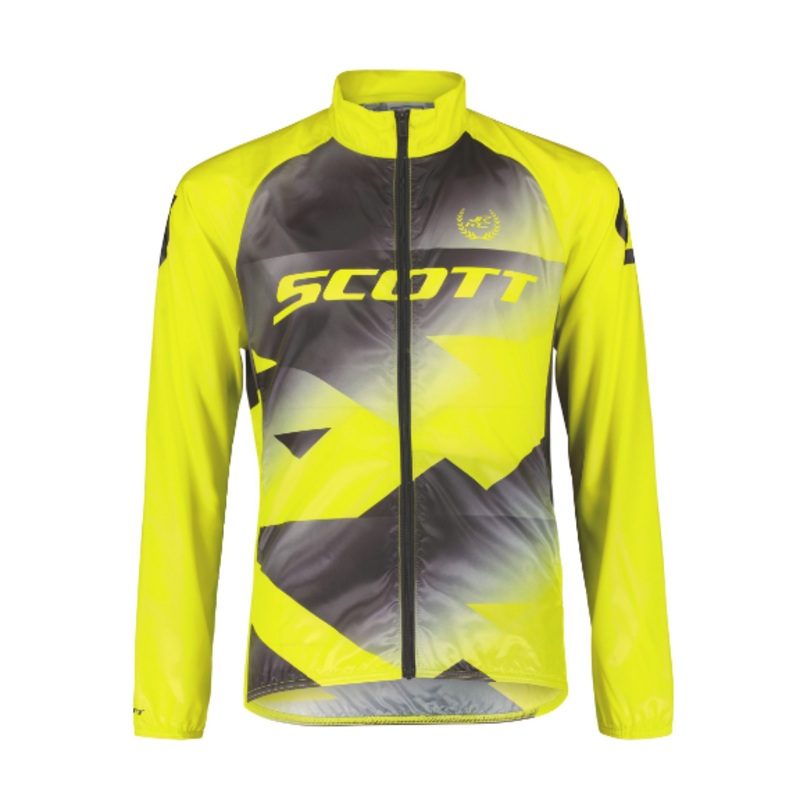 Junior jacket Scott RC Windbreaker S Black/Sulphur Yellow