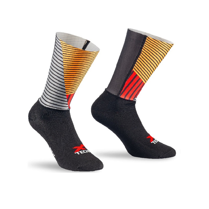 X-TECH CRONO socks Green-black 39/42