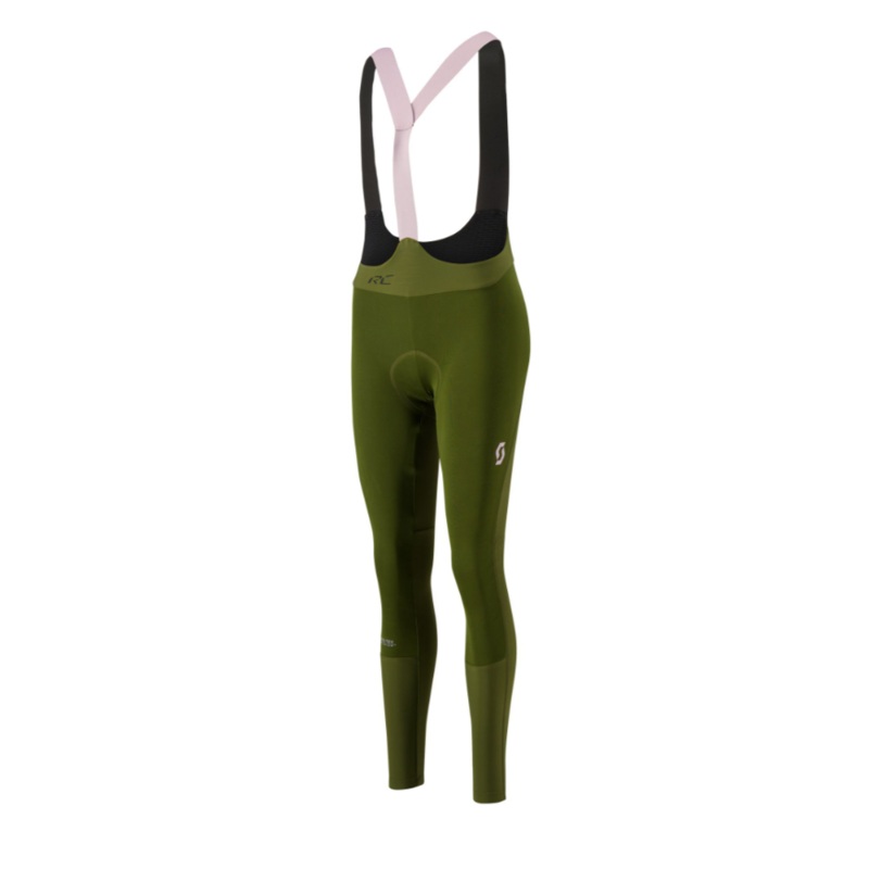Long women’s dungarees Scott RC Pro Warm Gore-Tex +++ Fir Green – Cloud Pink M