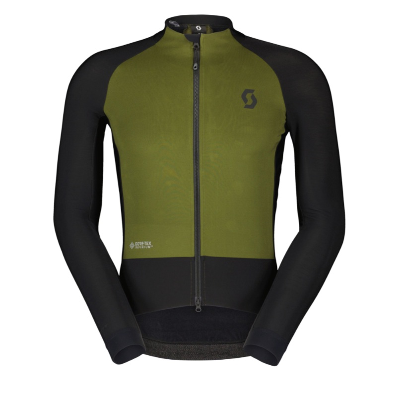 Men’s jacket Scott RC Pro Warm Hybrid Gore-Tex Winstopper Fir Green – Black M