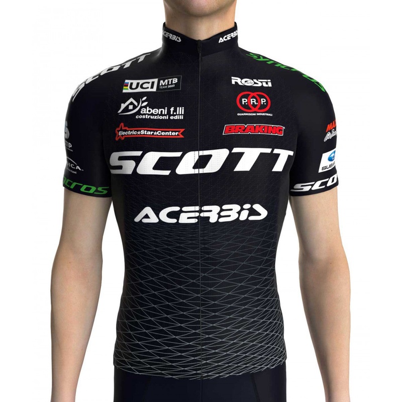 Short sleeves shirt Rosti Scott Racing Team Black S