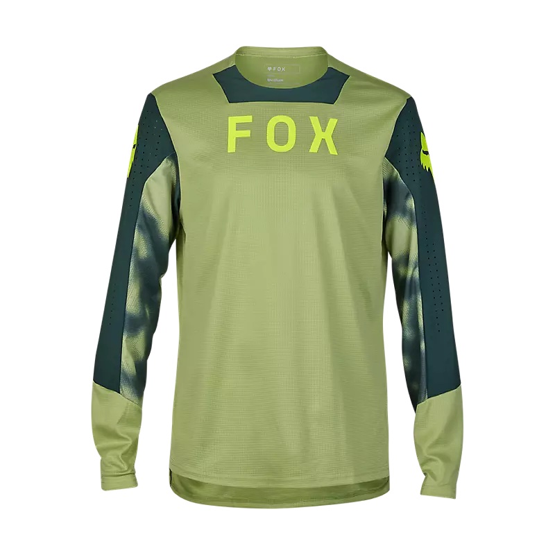 Long Sleeve Fox Defend Taunt shirt Pale Green S
