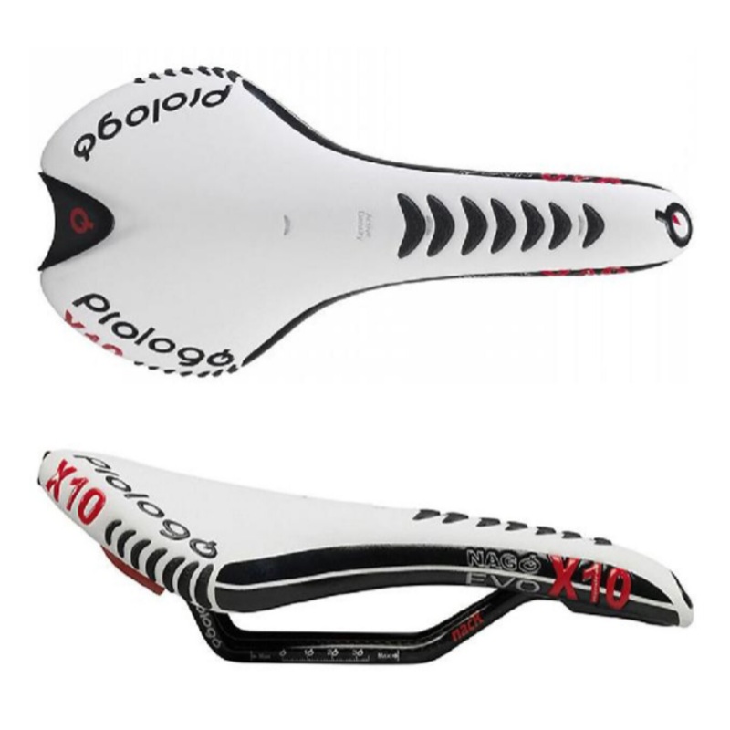 Sella Prologue Nago Evo X10 Nack Slide Control White – black 280 x 135mm