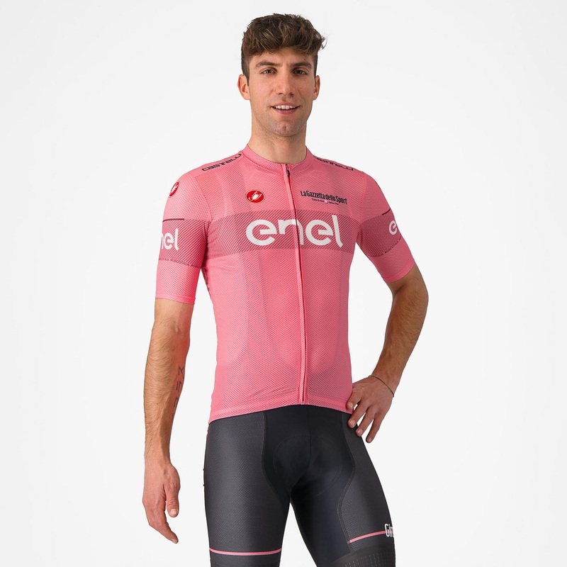 Short Sleeve Shirt Castelli Giro107 Ranking Rose S