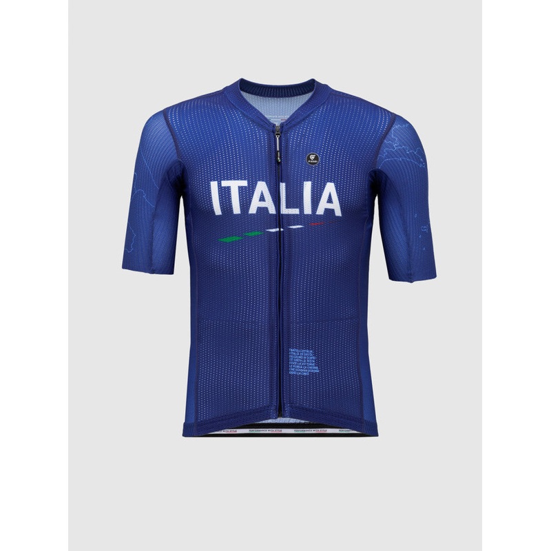 Short Sleeve Shirt Pissei Sanremo 2024 Blue Italy S