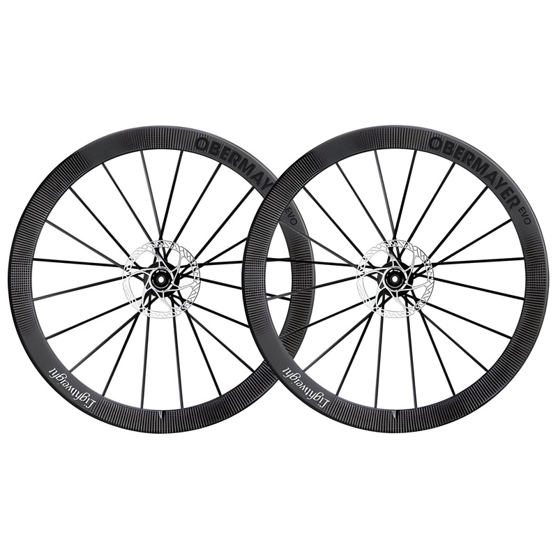 Lightweight wheels pair obermayer Evo Schwarz and Tubeless Disc Shimano 11/12