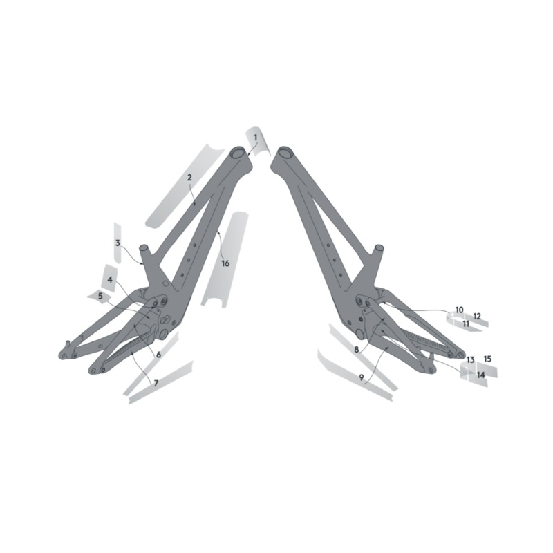 Syncros Frame Protection kit for Genius Carbon Clear Gloss