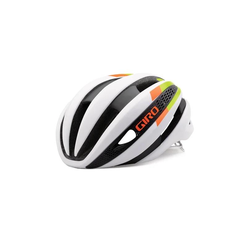 Synthe lap helmet Mat white/lime/flame L