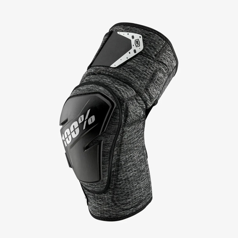 100% Fortis knee pads Heather Gray-Black S-M
