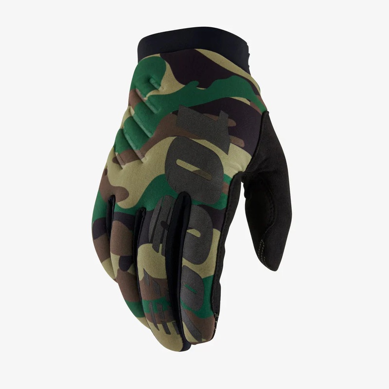 100% Gloves BRISKER Camo-Black M