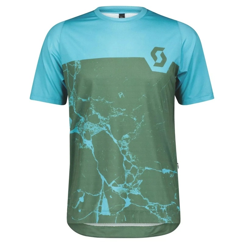 Short sleeve shirt Scott Trail Vertic Pro Nile Blue/Smoked Green M