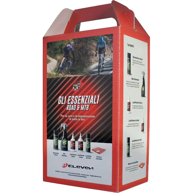 Eleven Kit The essential Road & MTB – Products for Care and Maintenance Bike with illustrious booklet