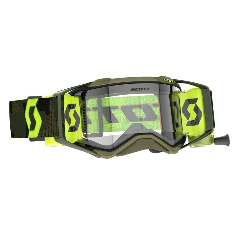 Mask Scott Prospect super wfs Kaki Green/Neon Yellow