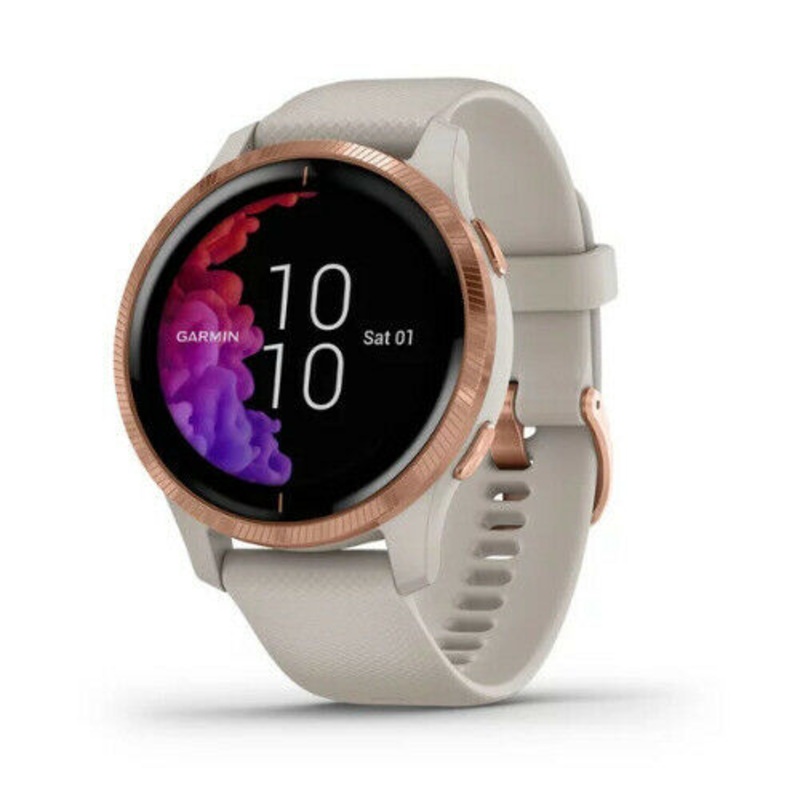 Garmin Venu AMOLED watch Light Sand Rose Gold