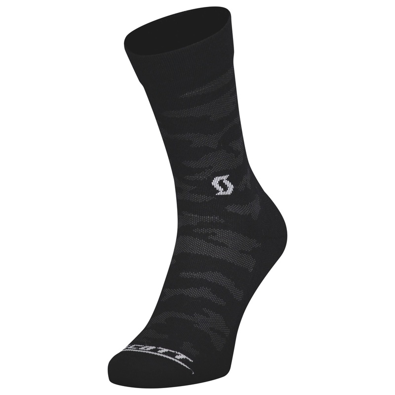 Socks Scott All Season Trail Camo Crew Black/Dark Gray M