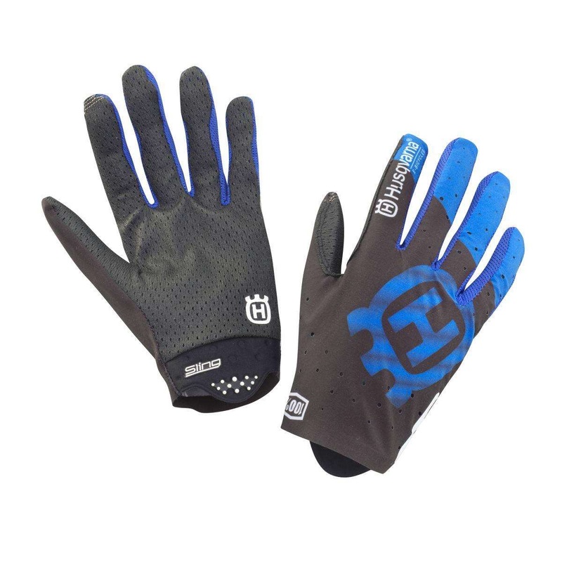 100% Pathfinder LF gloves S Black-blue