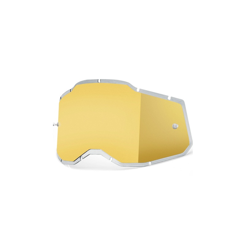 100% RACECRAFT 2 / ACCURI 2 / STRATA 2 REPLACEMENT LENS – INJECTED MIRROR GOLD