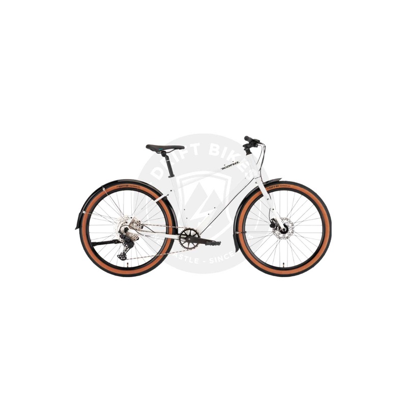Kona Dew Deluxe (With Fenders) –  M (47cm) Gloss Porcelain (White)