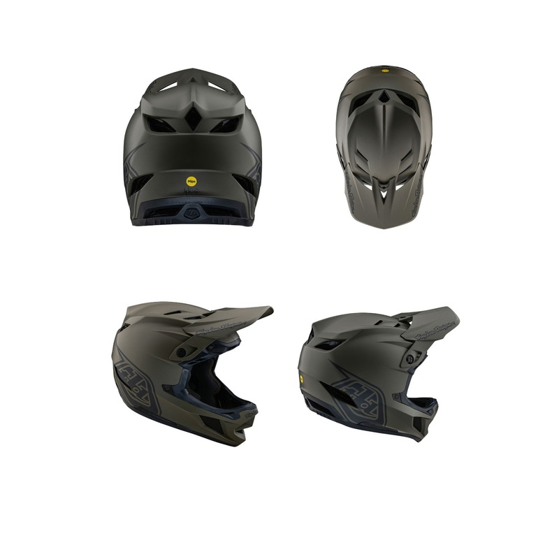 Troy Lee Designs 2024 D4 Composite MIPS MTB Helmet STEALTH TARMAC XSM/SML