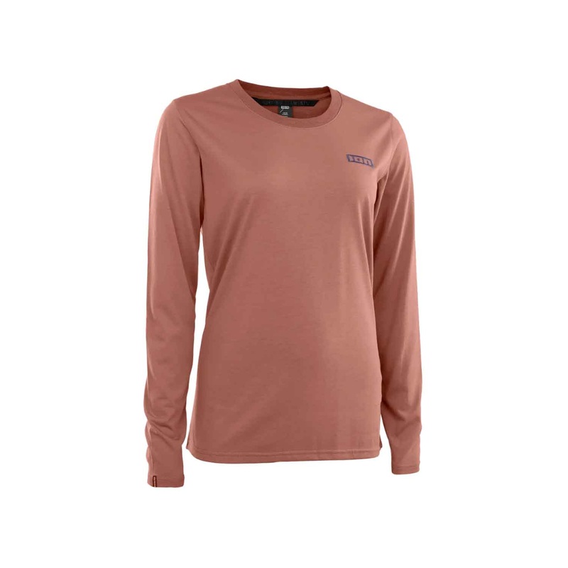 ION 2024 Bike Women’s S_LOGO Long Sleeve DR Jersey EVIL AMBER SMALL