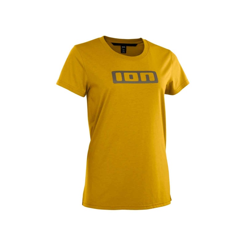 ION 2024 Bike Women’s S_LOGO Short Sleeve DR Jersey EVIL AMBER SMALL