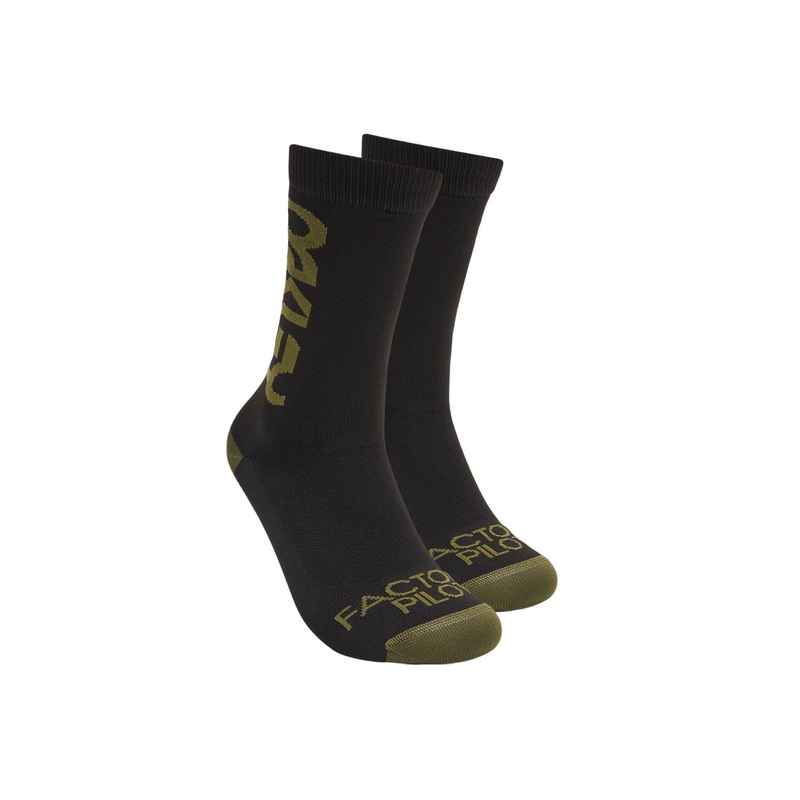 Oakley Factory Pilot MTB Socks BLACK/NEW DARK BRUSH SMALL