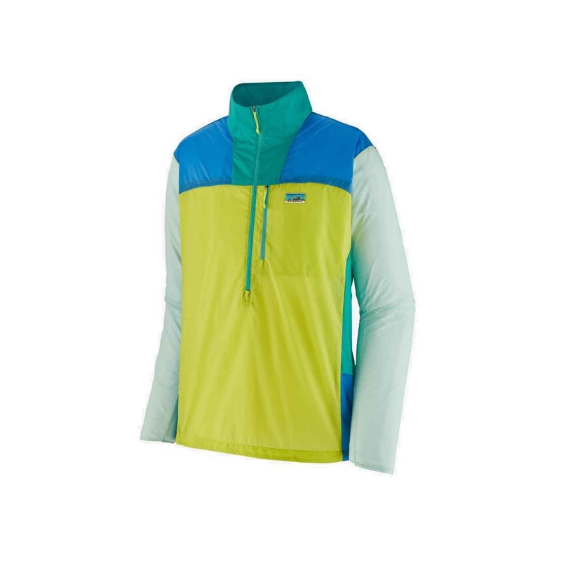 Patagonia Mens Houdini Stash 1/2 ZIP Pullover PHOSPHORUS GREEN LARGE