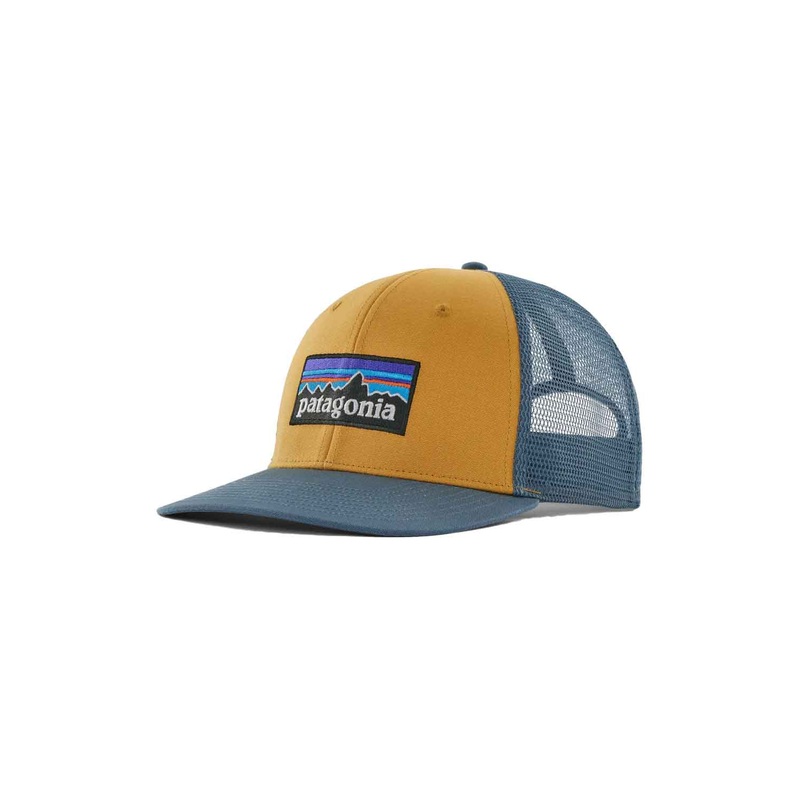 Patagonia P-6 Logo Trucker hat PUFFERFISH GOLD