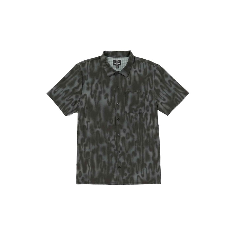VOLCOM Ridgestone Short Sleeve Shirt ASPHALT BLACK SMALL