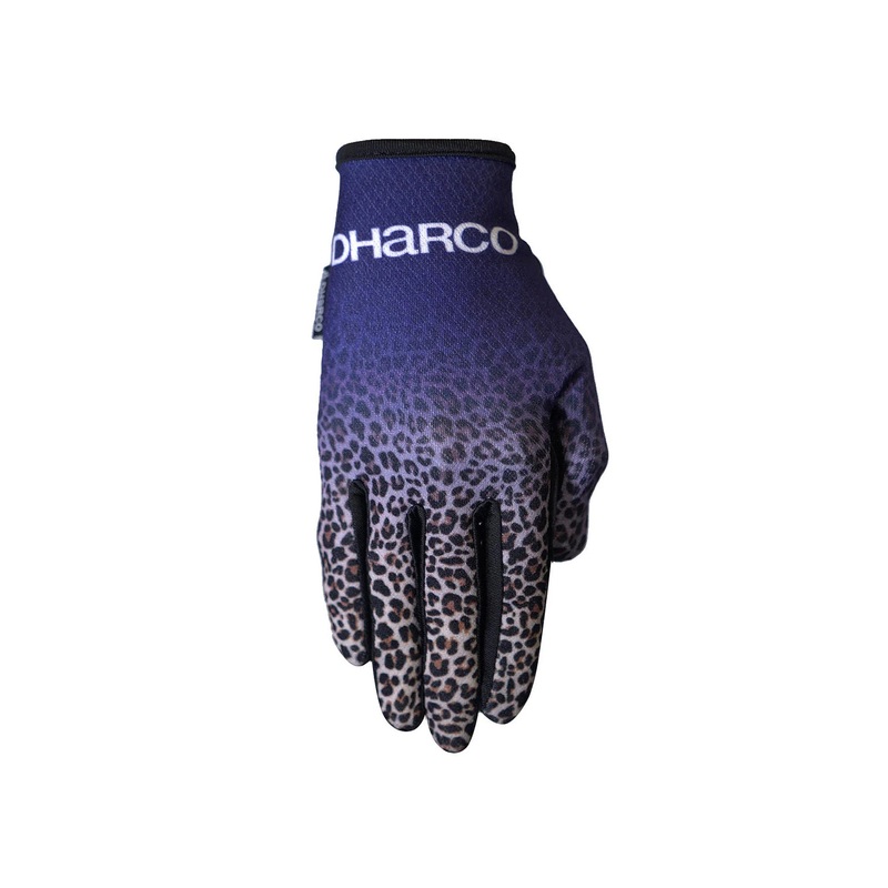 DHARCO 2024 Women’s Race Glove PURPLE LEOPARD SMALL