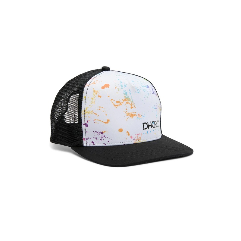 DHARCO 2024 Youth Flat Brim Trucker PAINT SPLAT