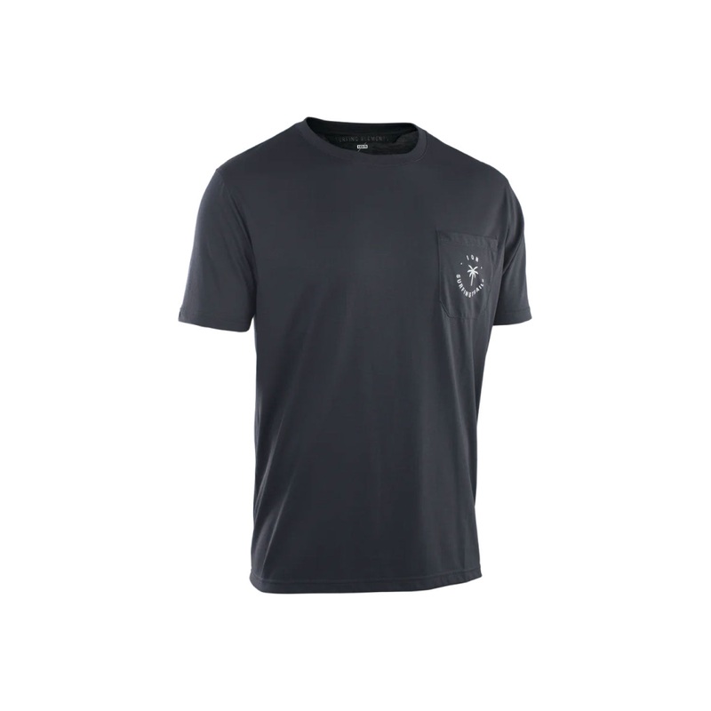 ION 2024 Surfing Trails Short Sleeve Dri-Release Jersey BLACK SMALL