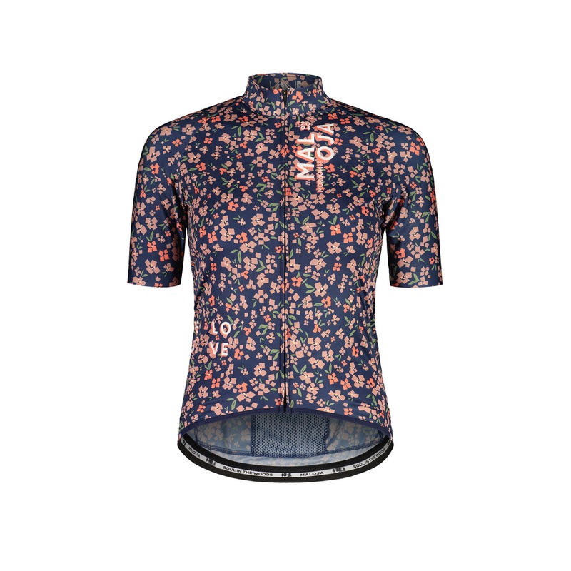 Maloja YUKONM. Women’s 1/2 Cycle Jersey NIGHT SKY MINIFLEUR MEDIUM